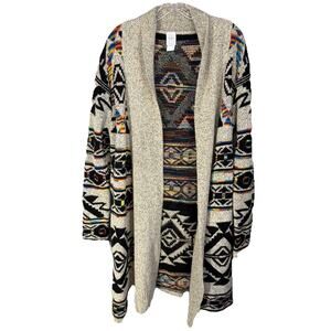 Northern Angel Long Aztec Cardigan 🤍 Cozy Knit